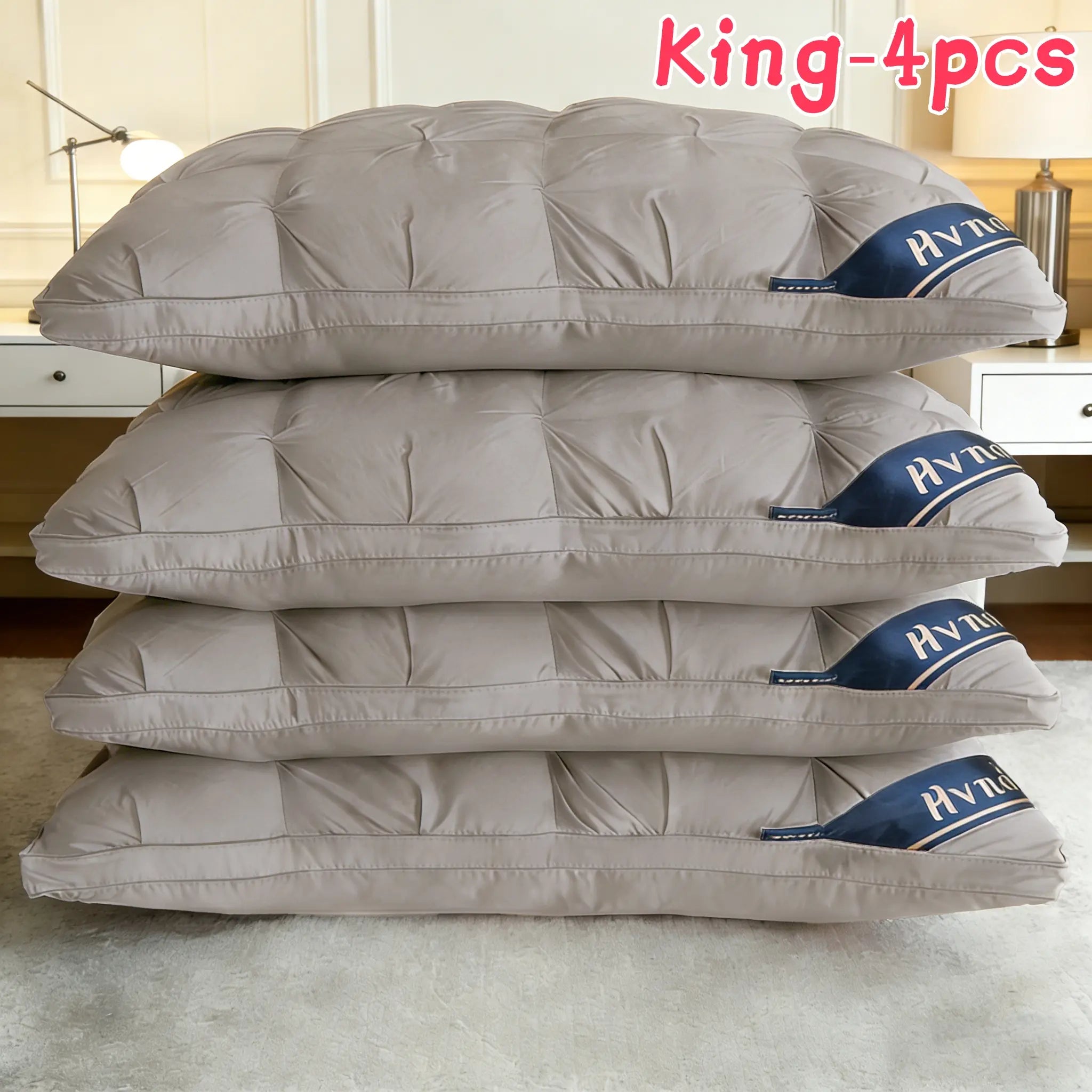 Experience Luxurious Comfort with Summerwins 2Pcs/4Pcs Hotel Collection Deep Sleep Pillows - Perfect Neck Support for All Sleep Positions!