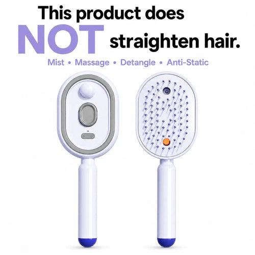 Revitalize Your Hair with the Electric Spray Air Cushion Massage Comb - Effortless Detangling and Scalp Massage for Frizzy Hair