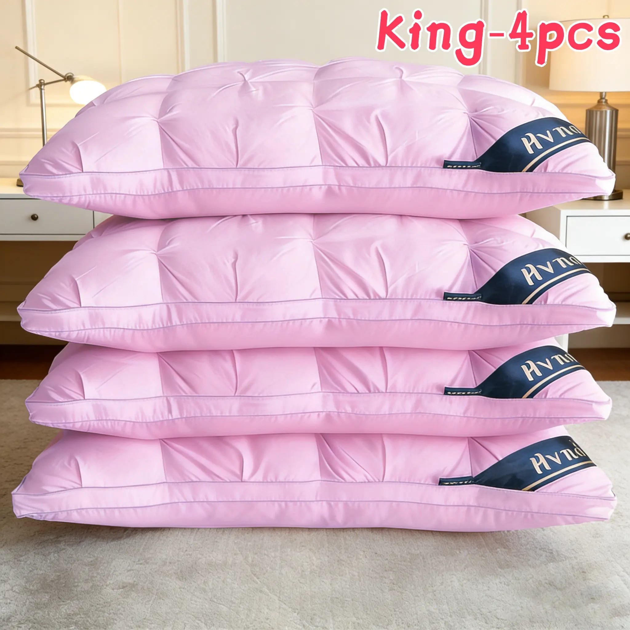 Experience Luxurious Comfort with Summerwins 2Pcs/4Pcs Hotel Collection Deep Sleep Pillows - Perfect Neck Support for All Sleep Positions!