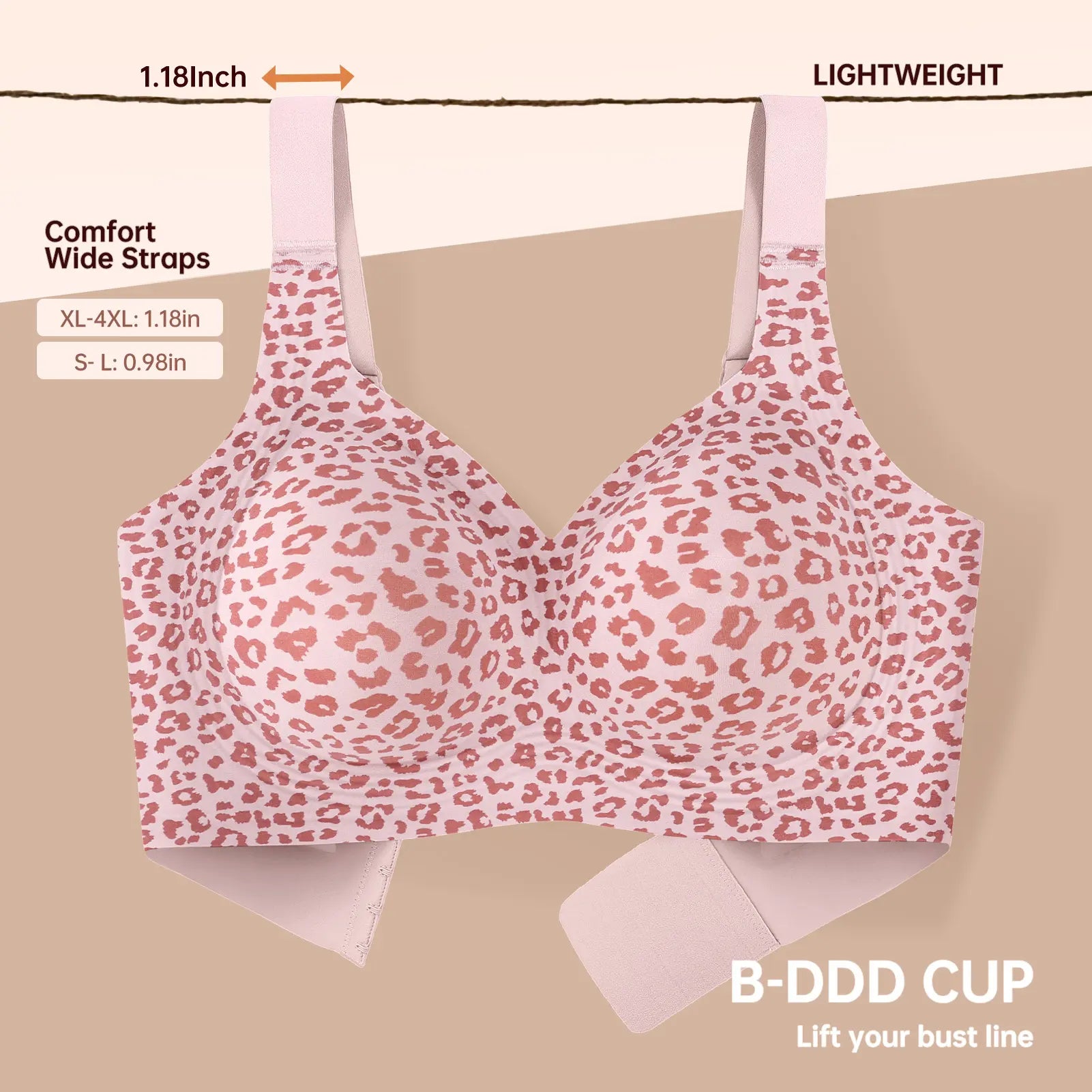 Experience Ultimate Comfort with OEAK Women’s Wirefree Padded Push-Up Bra – Perfect for Everyday Wear!