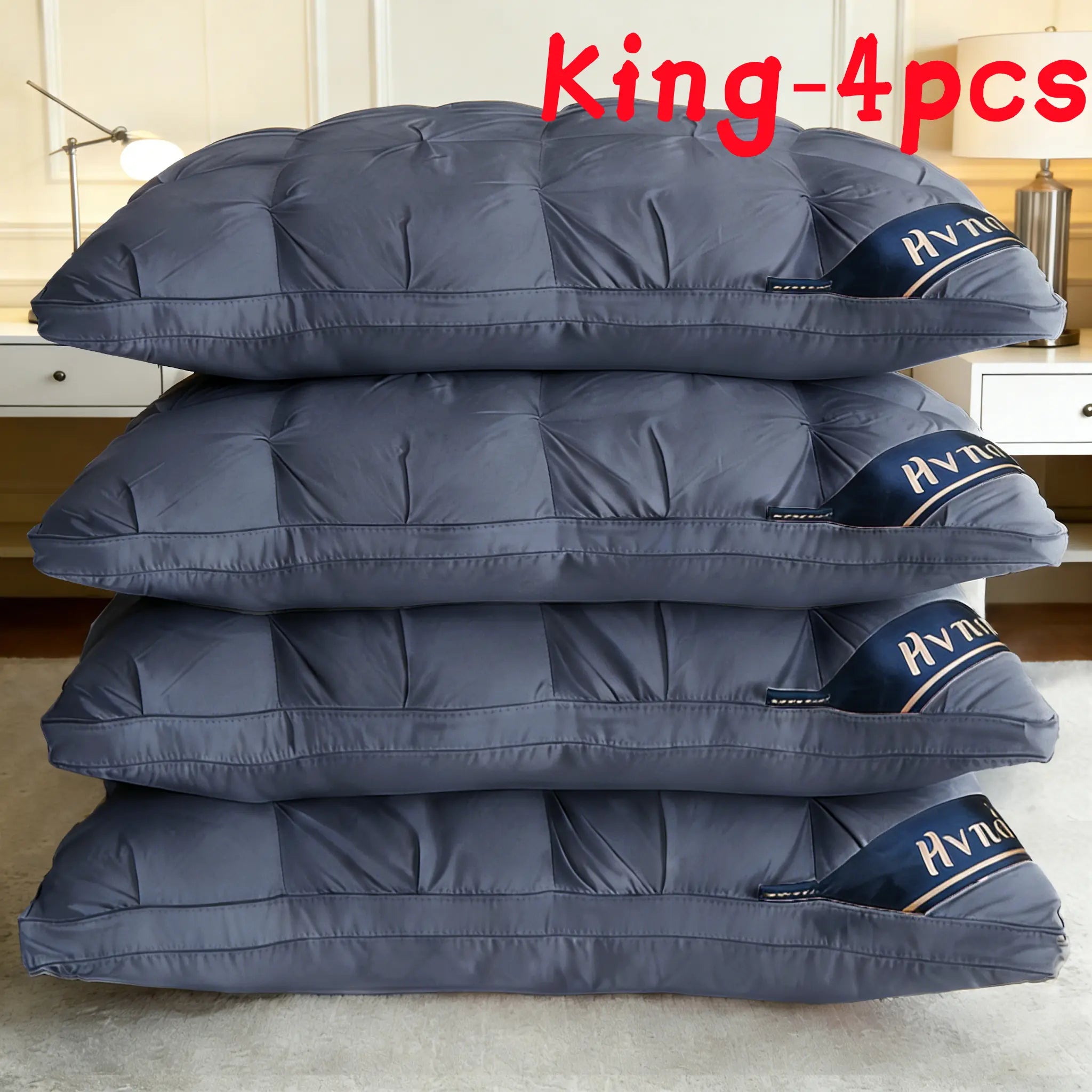 Experience Luxurious Comfort with Summerwins 2Pcs/4Pcs Hotel Collection Deep Sleep Pillows - Perfect Neck Support for All Sleep Positions!