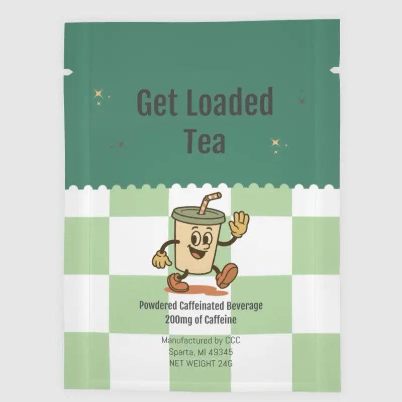 Revitalize Your Day with Loaded Tea – Single Packet | 32Oz Energizing Caffeinated Hydration Mix | Made in the USA | Effortlessly Refreshing