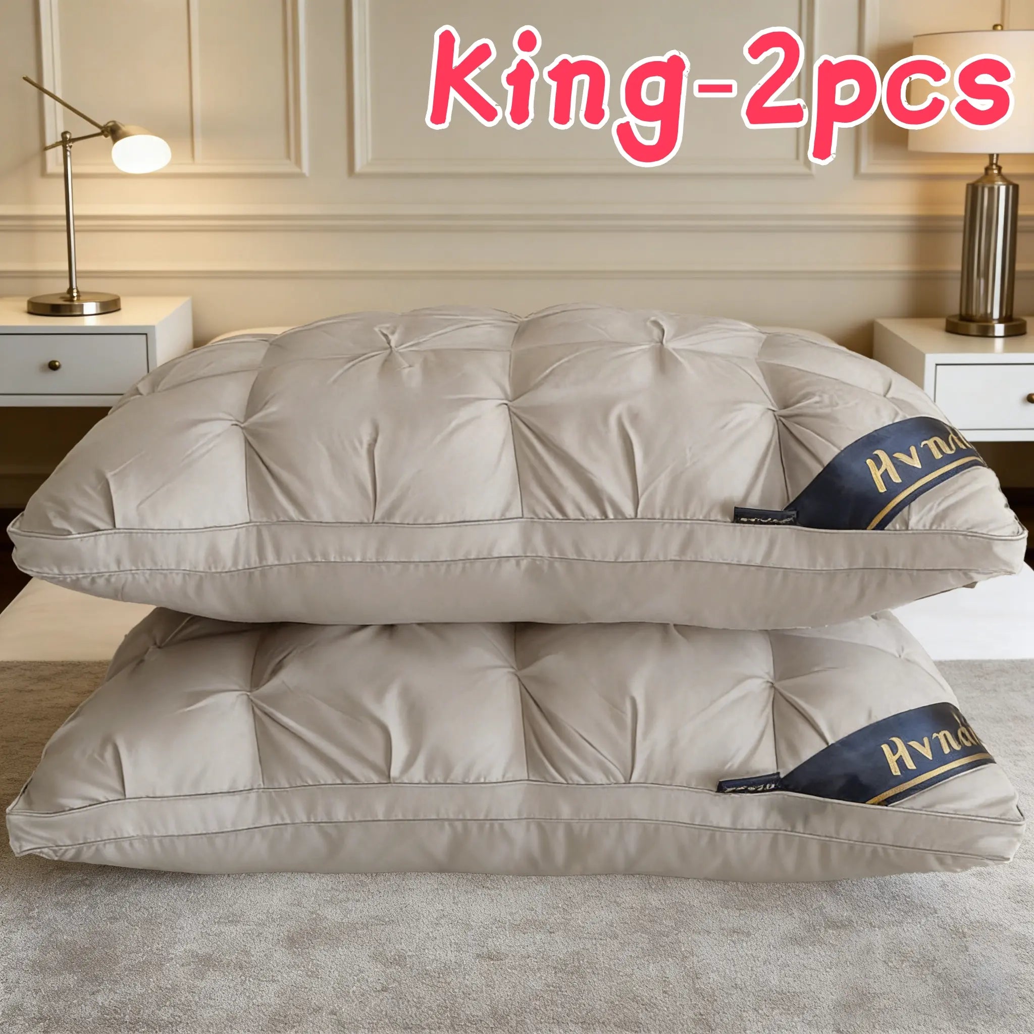 Experience Luxurious Comfort with Summerwins 2Pcs/4Pcs Hotel Collection Deep Sleep Pillows - Perfect Neck Support for All Sleep Positions!