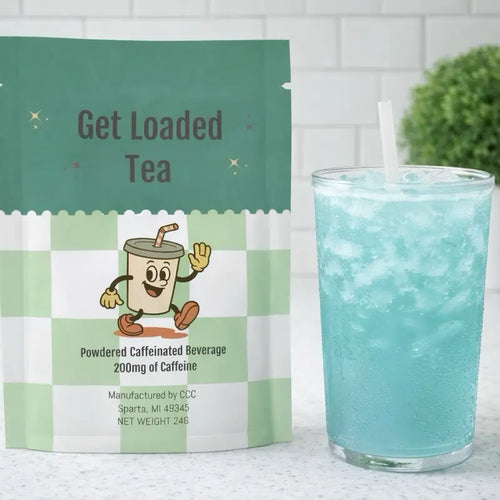 Revitalize Your Day with Loaded Tea – Single Packet | 32Oz Energizing Caffeinated Hydration Mix | Made in the USA | Effortlessly Refreshing