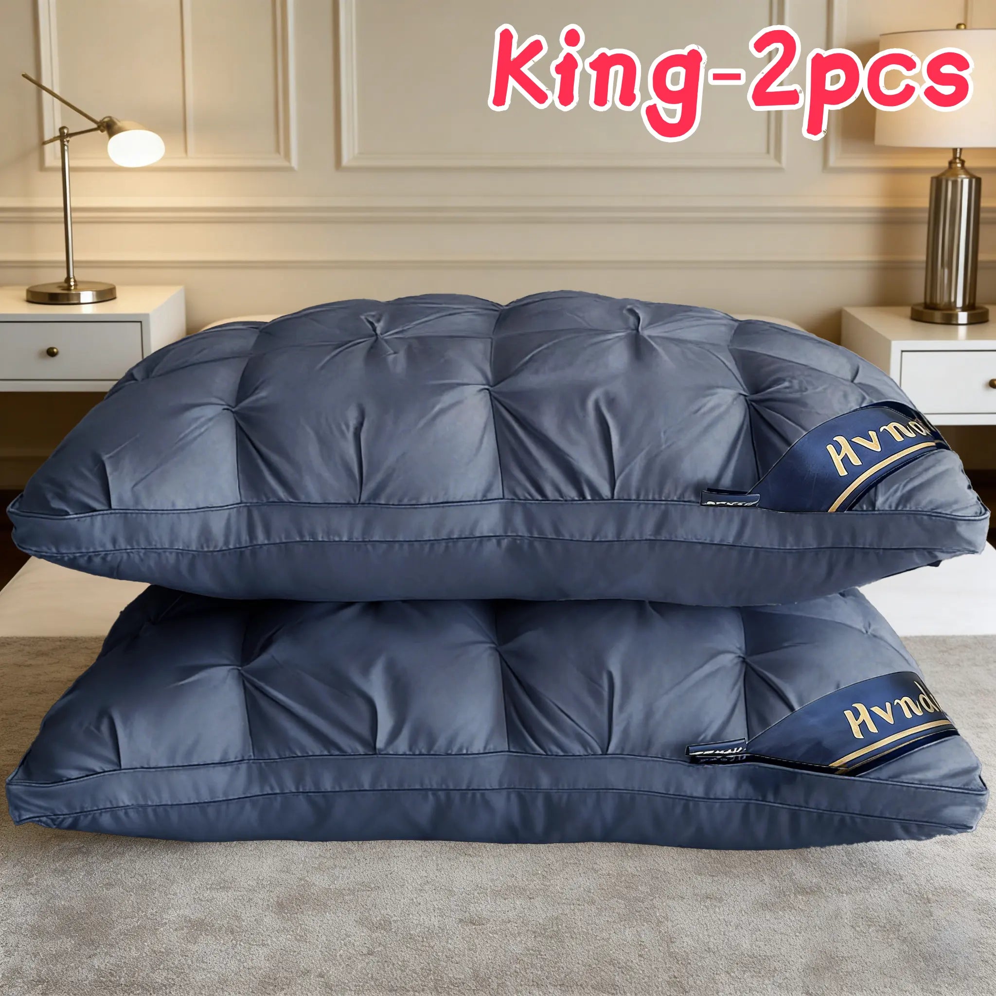 Experience Luxurious Comfort with Summerwins 2Pcs/4Pcs Hotel Collection Deep Sleep Pillows - Perfect Neck Support for All Sleep Positions!