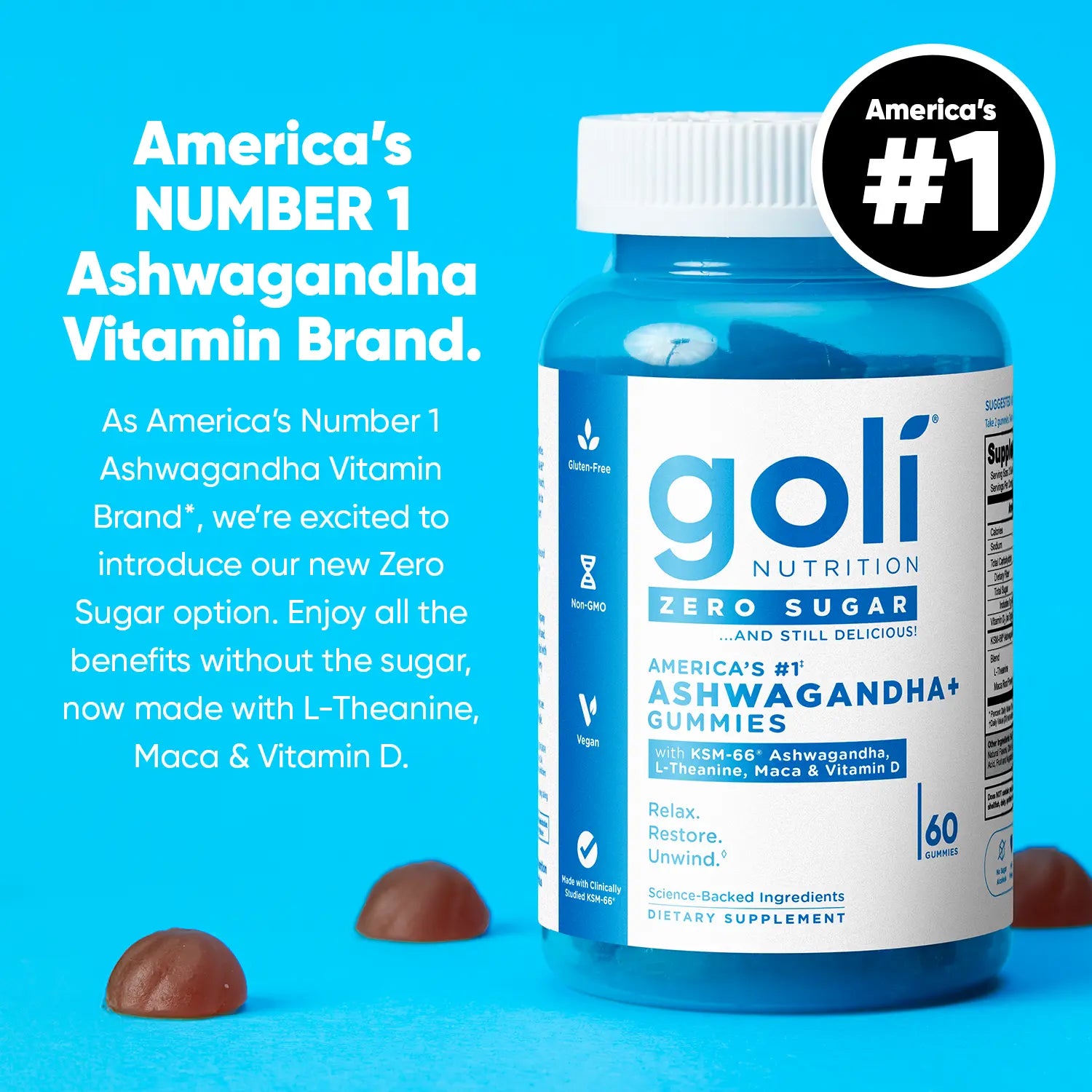Discover the Zero Sugar Best Seller Trio: The Revolutionary 3-in-1 Apple Cider Vinegar Gummies with Ashwagandha, Vitamin B12, and Probiotics for Bloating Relief - Gluten-Free, Vegan, and Non-GMO!