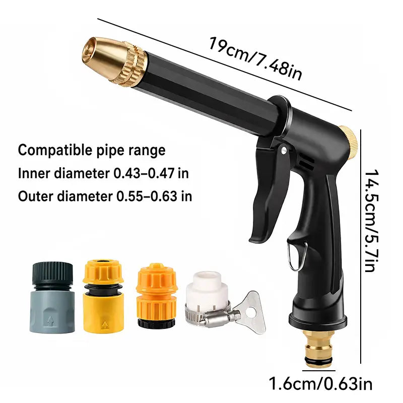 Revolutionary Portable High Pressure Water Sprayer - The Ultimate Adjustable Garden Nozzle for Car Washing, Pet Cleaning, and Outdoor Maintenance!
