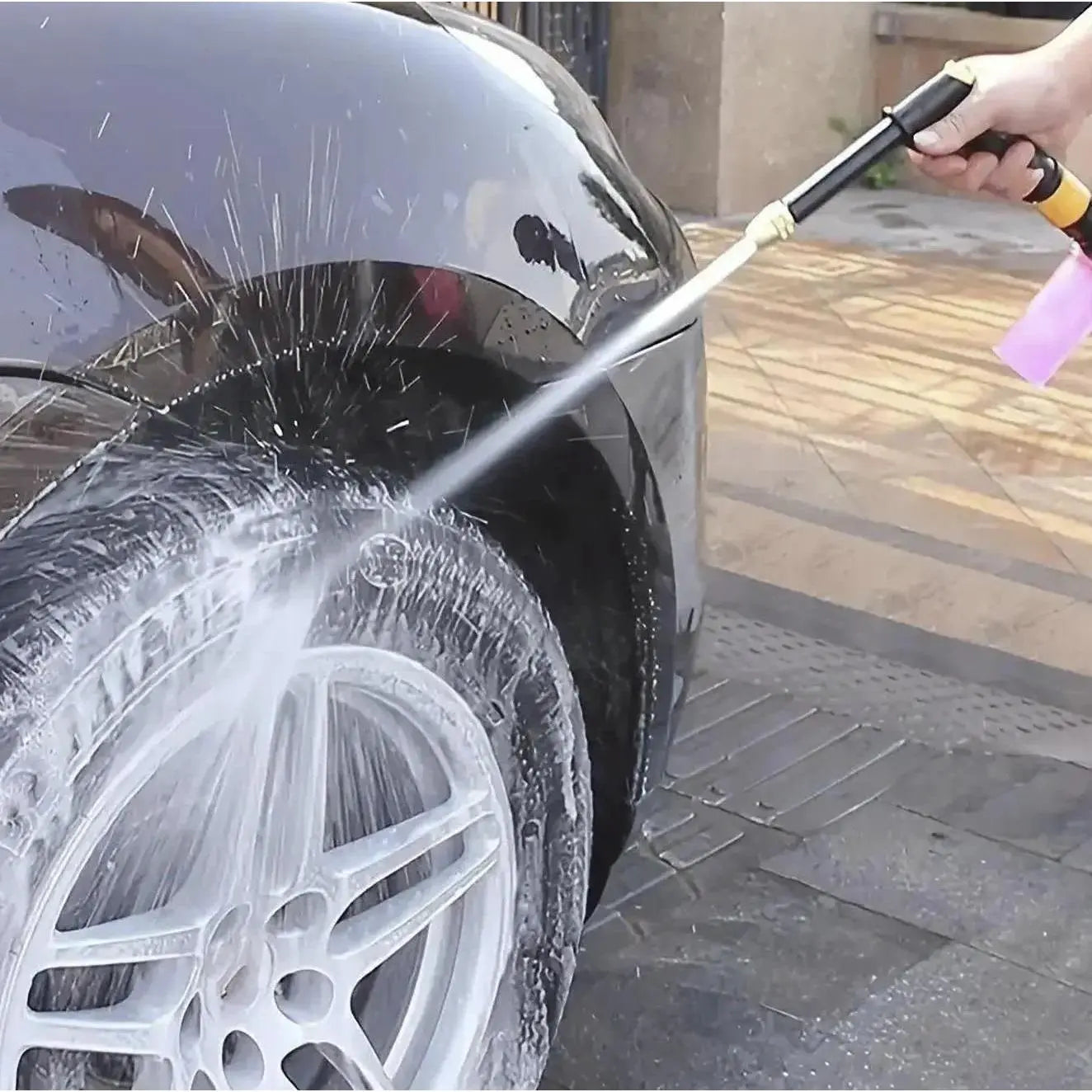 Revolutionary Portable High Pressure Water Sprayer - The Ultimate Adjustable Garden Nozzle for Car Washing, Pet Cleaning, and Outdoor Maintenance!